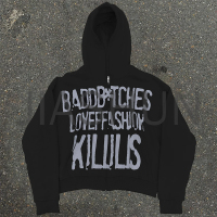Oversized Heavyweight Zip-Up Hoodie with DTG Print
