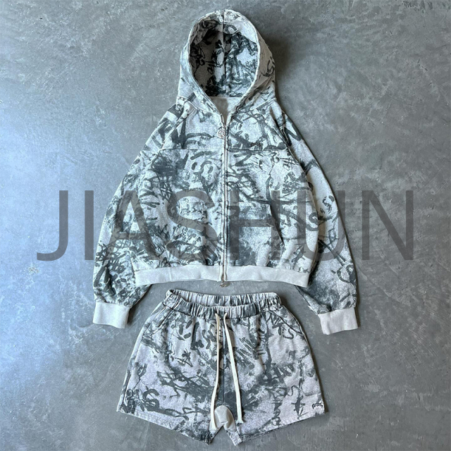 Custom Hoodie Set · Vintage wash