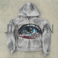 Graphic DTG Print Heavyweight French Terry Boxy Hoodie