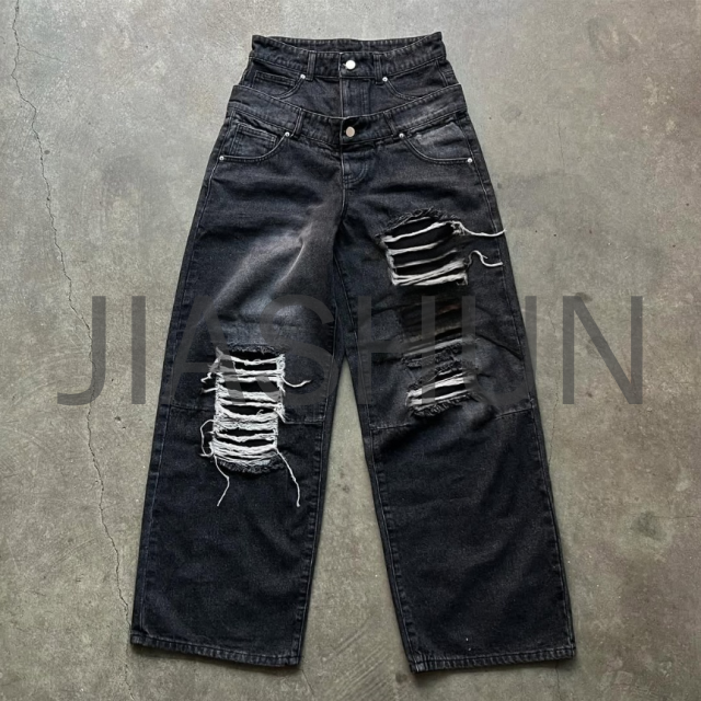 Custom Washed Denim · Vintage wash · Embroidery