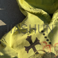 450 gsm Acid Wash Distressed DTG Print Hoodie