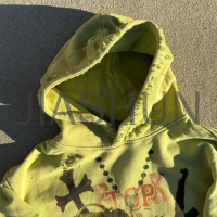 450 gsm Acid Wash Distressed DTG Print Hoodie