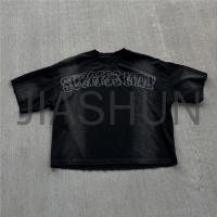 250 gsm Sun Faded Acid Wash Distressed Oversize T-Shirt