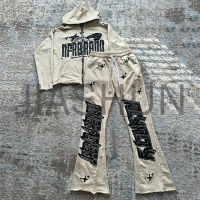 Custom Oversized Zip-Up Hoodie Set · 400 gsm · Vintage wash