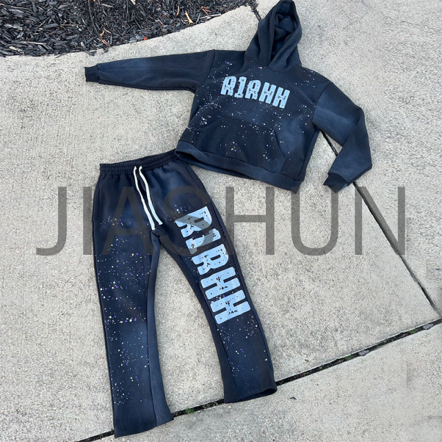 Custom Hoodie Set · Vintage wash · Screen print