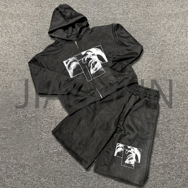 Custom Hoodie Set · 450 gsm · Vintage wash