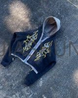 Oversized Hoodie with Double Layer and Screen Printing