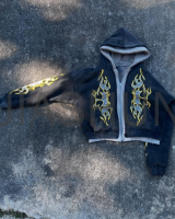 Oversized Hoodie with Double Layer and Screen Printing