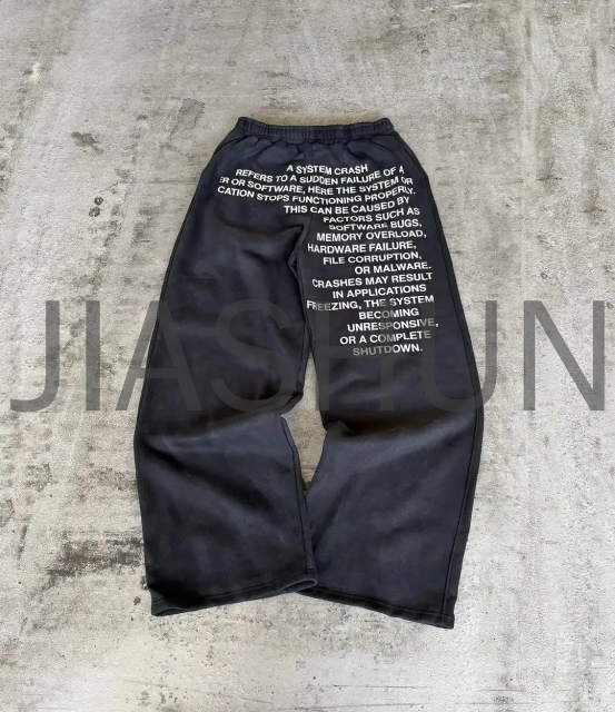 Custom Streetwear Pants · Vintage wash