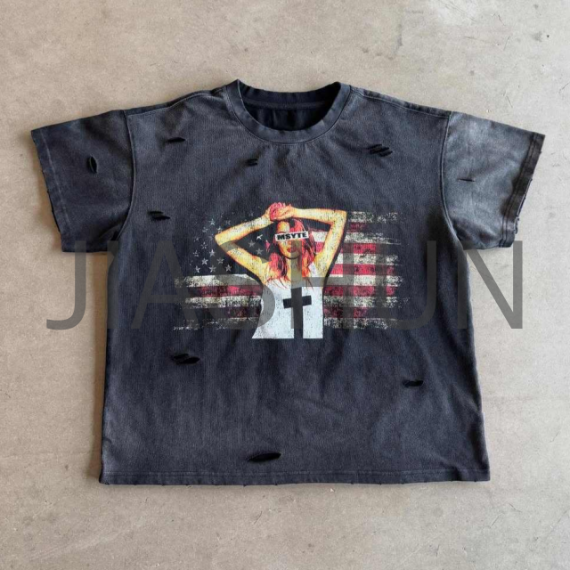 Custom Graphic T-Shirt · Vintage wash · DTG print