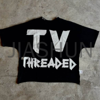 100% Cotton T-Shirt with Letter Print