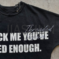 100% Cotton T-Shirt with Letter Print