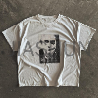 Oversized Distressed Vintage Graphic T-Shirt with DTG Print