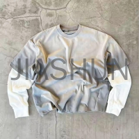 Acid Wash Double Layer Long Sleeve T-shirt