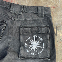 Custom Oversized Denim Shorts · 350 gsm · Vintage wash