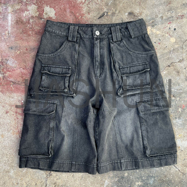 Custom Denim Shorts · Screen print