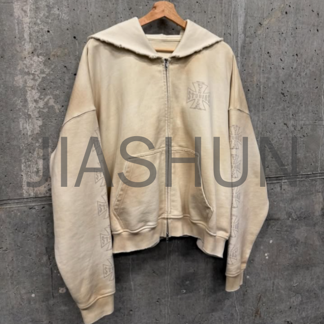 Custom Oversized Hoodie · Vintage wash · DTG print