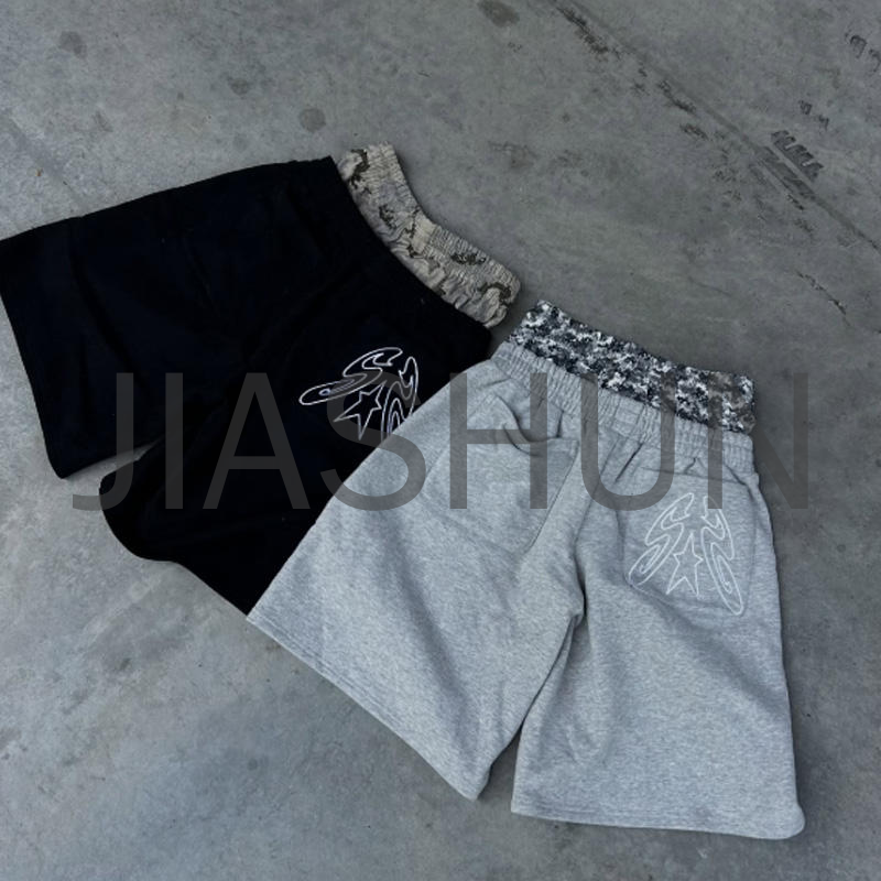 Heavyweight Sweat Baggy Double Waist Embroidered Shorts