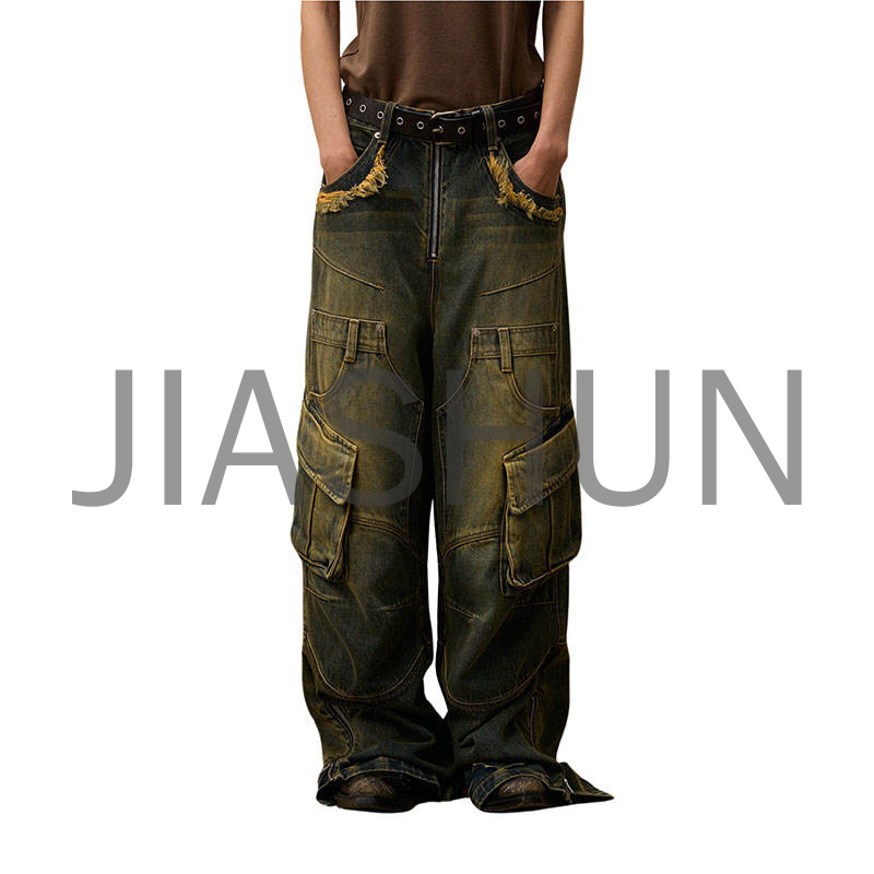 Vintage Denim Cargo Pants