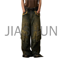 Vintage Denim Cargo Pants