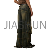 Vintage Denim Cargo Pants