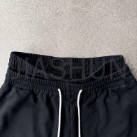 Acid Wash Double Waist Shorts with Digital Printing