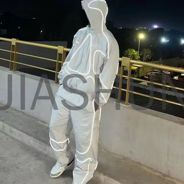 3M Reflective Nylon Tracksuit Set