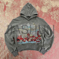 Custom Hoodie · Vintage wash · Screen print