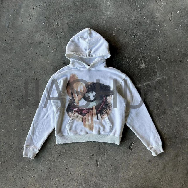 French Terry Regular Fit Hoodie with DTG Print