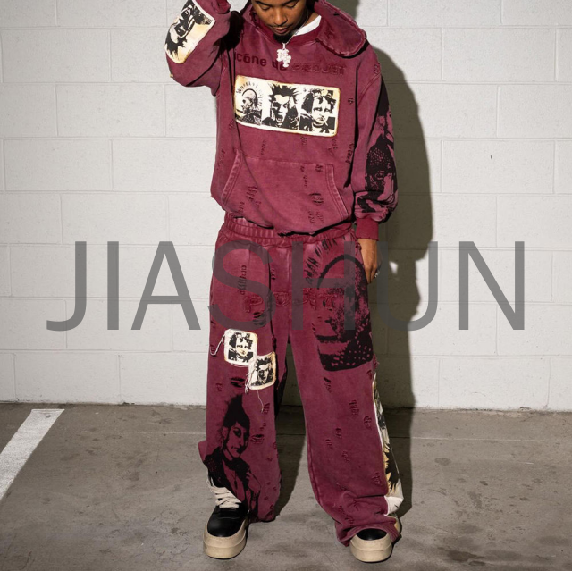 Custom Hoodie Set · Vintage wash · DTG print