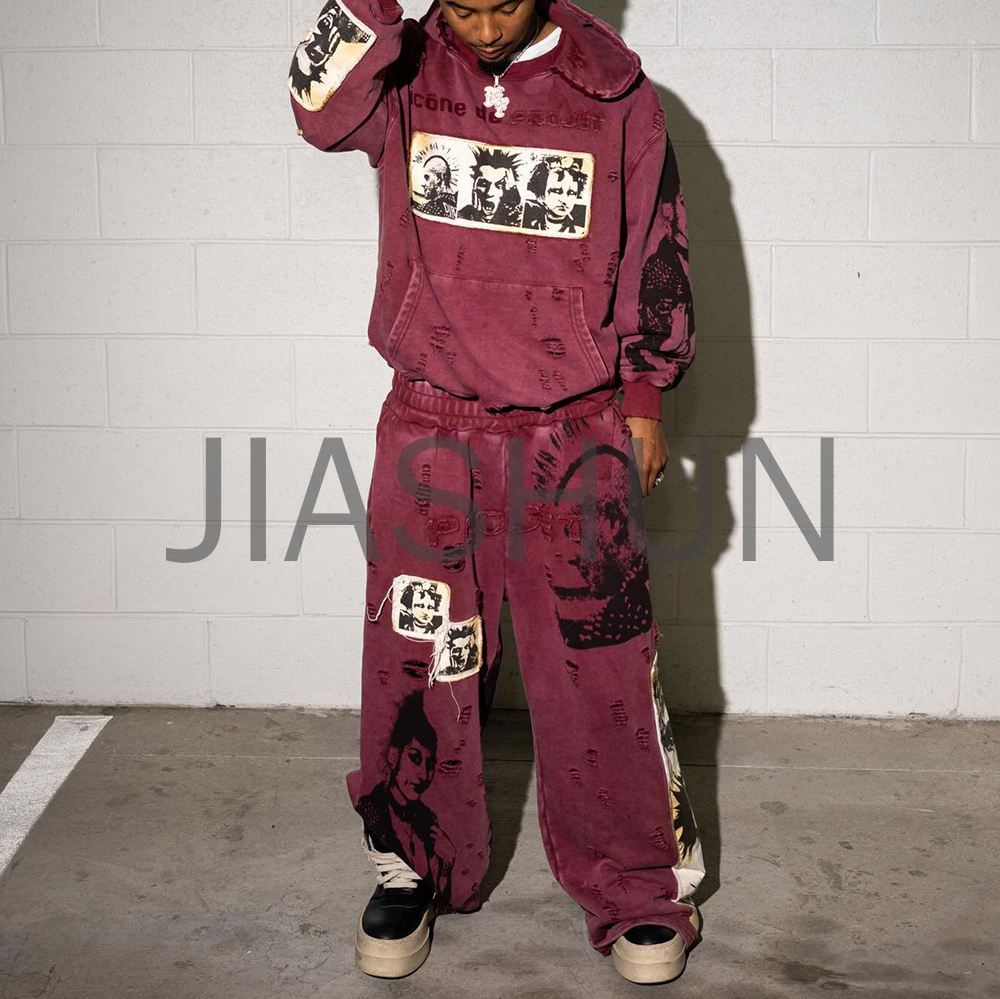 Custom Hoodie Set · Vintage wash · DTG print