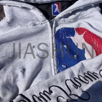 Sun Faded Vintage Heavyweight Cotton Hoodie DTG Graphic
