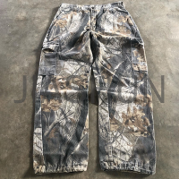 Custom Oversized Camo Streetwear Pants · DTG print