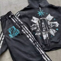 Custom Hoodie Set · 450 gsm · Vintage wash