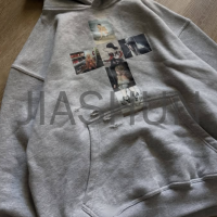 Acid Wash Heavyweight Oversized Pullover Hoodie with DTG Print
