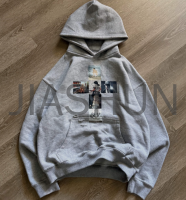Acid Wash Heavyweight Oversized Pullover Hoodie with DTG Print