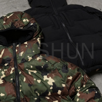 Custom Camo Reversible Padded Jacket · Puff print