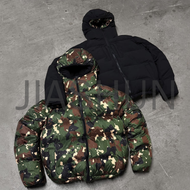 Custom Camo Padded Jacket · Puff print