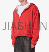 Customized Reversible Flannel Zip up Hoodie