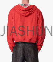 Customized Reversible Flannel Zip up Hoodie