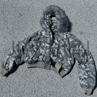 Custom Camo Zip-Up Streetwear Jacket