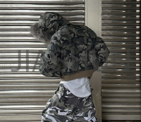 Custom Camo Zip-Up Streetwear Jacket