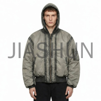 Hooded Padded Bomber Jacket