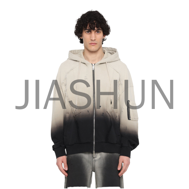 Custom Oversized Zip-Up Hoodie