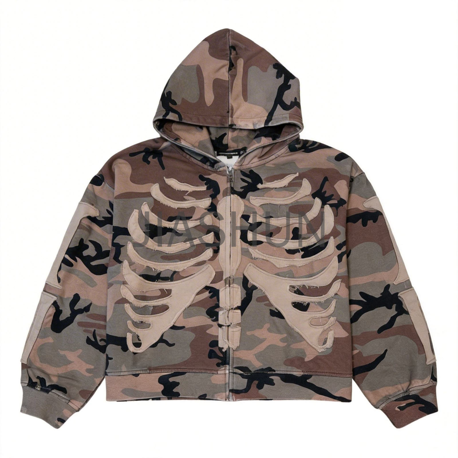 Custom Oversized Camo Hoodie · 500 gsm