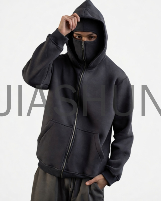 Custom Oversized Zip-Up Hoodie