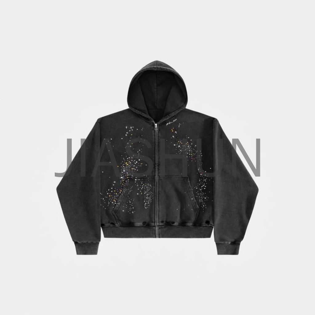 Custom Oversized Zip-Up Hoodie · 460 gsm