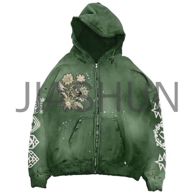 Custom Oversized Vintage Hoodie · Embroidery