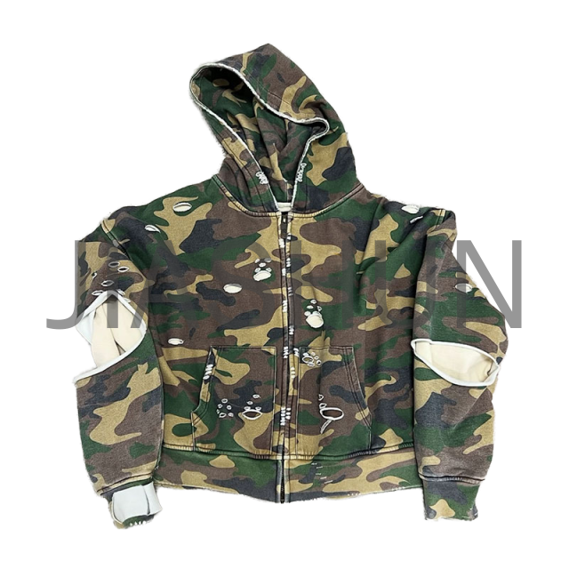 Custom Oversized Camo Hoodie