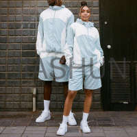 Custom Hooded Color-block Windbreaker · 390 gsm